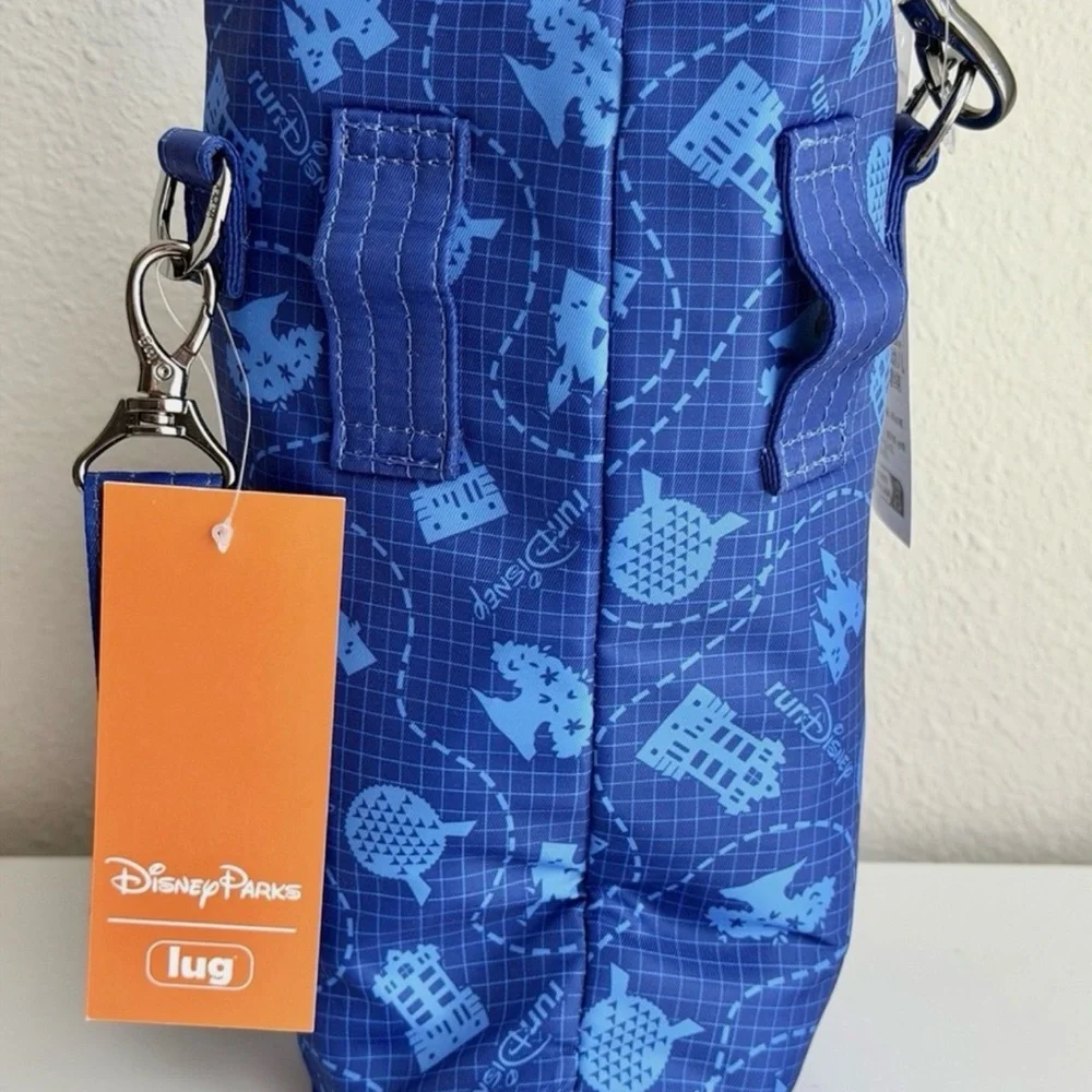 Disney Blue Springtime Surprise Weekend Crossbody Bag with Character Patches